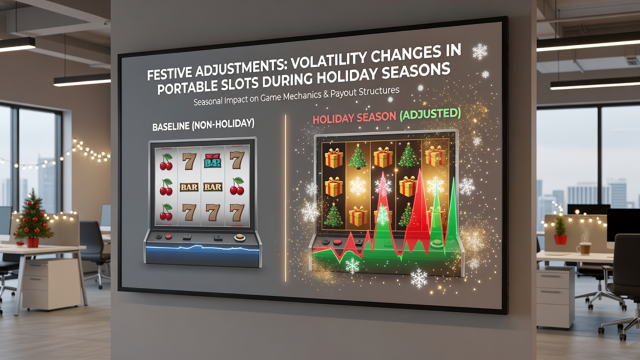 Analytics dashboard showing volatility metrics and holiday player activity trends