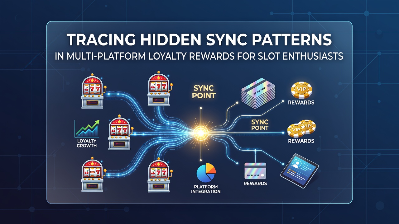 Multi-device setup showing loyalty points syncing across mobile and desktop casino platforms for slot players